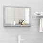 Espejo de baño madera contrachapada gris hormigón 60x10,5x37 cm de vidaXL, Tocadores de baño - Ref: Foro24-804566, Precio: 32...