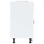 Mueble bajo de cocina Kalmar madera de ingeniería blanca by , Kitchen cabinets - Ref: Foro24-853497, Price: 94,74 €, Discount: %