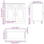 Mueble bajo de cocina Kalmar madera de ingeniería blanca by , Kitchen cabinets - Ref: Foro24-853497, Price: 94,74 €, Discount: %