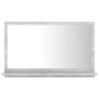 Concrete gray plywood bathroom mirror 60x10.5x37 cm by vidaXL, bathroom vanities - Ref: Foro24-804566, Price: 32,67 €, Discou...