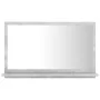 Espejo de baño madera contrachapada gris hormigón 60x10,5x37 cm de vidaXL, Tocadores de baño - Ref: Foro24-804566, Precio: 32...