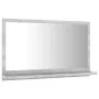 Espejo de baño madera contrachapada gris hormigón 60x10,5x37 cm de vidaXL, Tocadores de baño - Ref: Foro24-804566, Precio: 32...