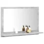 Concrete gray plywood bathroom mirror 60x10.5x37 cm by vidaXL, bathroom vanities - Ref: Foro24-804566, Price: 32,67 €, Discou...