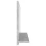 Espejo de baño madera contrachapada gris hormigón 60x10,5x37 cm de vidaXL, Tocadores de baño - Ref: Foro24-804566, Precio: 32...