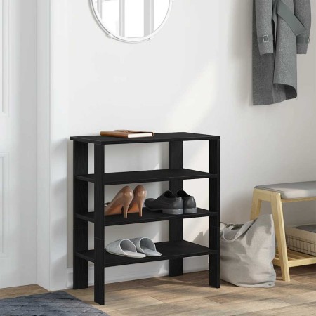 Mueble zapatero madera contrachapada negro 61x32x70 cm by , Shoe racks and shoe organizers - Ref: Foro24-859843, Price: 49,39...