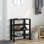 Mueble zapatero madera contrachapada negro 61x32x70 cm by , Shoe racks and shoe organizers - Ref: Foro24-859843, Price: 49,39...