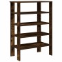 Zapatero madera contrachapada roble ahumado 61x32x87,5 cm de , Zapateros y organizadores de calzado - Ref: Foro24-859855, Pre...