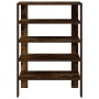 Zapatero madera contrachapada roble ahumado 61x32x87,5 cm de , Zapateros y organizadores de calzado - Ref: Foro24-859855, Pre...