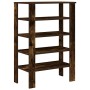 Zapatero madera contrachapada roble ahumado 61x32x87,5 cm de , Zapateros y organizadores de calzado - Ref: Foro24-859855, Pre...
