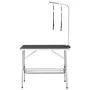 Adjustable Dog Grooming Table with 2 Ties and Basket by vidaXL, Pet hygiene products - Ref: Foro24-171068, Price: 116,55 €, D...