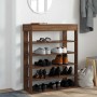 Mueble zapatero madera de ingeniería marrón roble 80x30x98 cm by , Shoe racks and shoe organizers - Ref: Foro24-859938, Price...