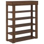 Mueble zapatero madera de ingeniería marrón roble 80x30x98 cm by , Shoe racks and shoe organizers - Ref: Foro24-859938, Price...