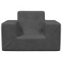 Sofá para niños felpa suave gris antracita by , Baby and Toddler Furniture - Ref: Foro24-4104774, Price: 31,68 €, Discount: %