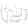 Sofá para niños felpa suave gris antracita by , Baby and Toddler Furniture - Ref: Foro24-4104774, Price: 31,68 €, Discount: %