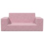 Sofá para niños de 2 plazas de felpa suave rosa by , Baby and Toddler Furniture - Ref: Foro24-4104783, Price: 48,71 €, Discou...