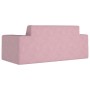 Sofá para niños de 2 plazas de felpa suave rosa by , Baby and Toddler Furniture - Ref: Foro24-4104783, Price: 48,71 €, Discou...