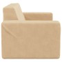 Sofá para niños de 2 plazas de felpa suave color crema de , Mobiliario para bebés y niños pequeños - Ref: Foro24-4104781, Pre...
