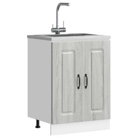 Mueble bajo para fregadero Kalmar gris sonoma 60x46x81,5 cm de , Armarios de cocina - Ref: Foro24-853443, Precio: 80,34 €, De...