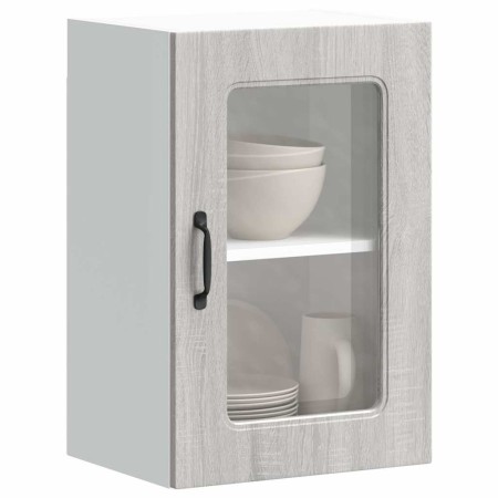Armario pared cocina puerta de cristal Kalmar sonoma gris von , Küchenschränke - Ref: Foro24-853533, Preis: 57,86 €, Rabatt: %