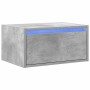 Mesita de noche de pared con luces LED gris hormigón von , TV-Möbel - Ref: Foro24-860217, Preis: 54,39 €, Rabatt: %