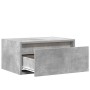Mesita de noche de pared con luces LED gris hormigón von , TV-Möbel - Ref: Foro24-860217, Preis: 54,39 €, Rabatt: %