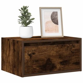 Mesitas de noche de pared con luces LED 2 uds roble ahumado von , TV-Möbel - Ref: Foro24-860220, Preis: 93,84 €, Rabatt: %