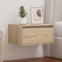 Mesita de noche de pared con luces LED roble Sonoma von , TV-Möbel - Ref: Foro24-860215, Preis: 55,38 €, Rabatt: %