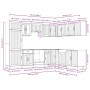 Mueble cocina Lucca roble ahumado 14 pzas madera contrachapada von , Küchenschränke - Ref: Foro24-3314986, Preis: 1,00 €, Rab...
