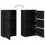 Librería de madera contrachapada roble negro 40x24x77 cm von , Bücherregale und Regale - Ref: Foro24-860365, Preis: 54,52 €, ...