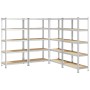 Estanterías resistentes 5 niveles 4 uds contrachapada y acero von , Industrieregale - Ref: Foro24-3307598, Preis: 208,47 €, R...