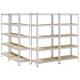 Estanterías resistentes 5 niveles 4 uds contrachapada y acero von , Industrieregale - Ref: Foro24-3307598, Preis: 208,47 €, R...