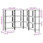 Estantes de almacenamiento de 4 capas 4 uds von , Industrieregale - Ref: Foro24-3307579, Preis: 116,67 €, Rabatt: %
