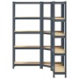 Juego 3 estantes 5 niveles acero antracita y madera industrial von , Industrieregale - Ref: Foro24-3307622, Preis: 124,94 €, ...