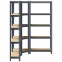Juego 3 estantes 5 niveles acero antracita y madera industrial von , Industrieregale - Ref: Foro24-3307622, Preis: 124,94 €, ...
