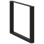 Patas para mesa comedor forma U 2uds acero negro 100x(72-73)cm de , Patas para mesas - Ref: Foro24-4013212, Precio: 119,08 €,...