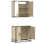 Set de muebles de baño 2 pzas madera contrachapada roble Sonoma de , Muebles de baño - Ref: Foro24-3300886, Precio: 145,14 €