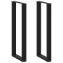Patas de mesa de centro forma U 2uds acero negro 50x(110-111)cm de , Patas para mesas - Ref: Foro24-4013244, Precio: 138,62 €...