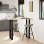 Patas de mesa de centro forma U 2uds acero negro 50x(110-111)cm de , Patas para mesas - Ref: Foro24-4013244, Precio: 138,62 €...
