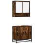 Set de muebles baño 2 pzas madera contrachapada roble ahumado by , Bathroom furniture - Ref: Foro24-3300917, Price: 129,83 €,...