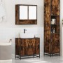 Set de muebles baño 2 pzas madera contrachapada roble ahumado by , Bathroom furniture - Ref: Foro24-3300917, Price: 129,83 €,...