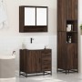Set de muebles baño 2 pzas madera contrachapada marrón roble by , Bathroom furniture - Ref: Foro24-3300929, Price: 166,24 €, ...
