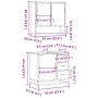 Set de muebles baño 2 pzas madera contrachapada marrón roble by , Bathroom furniture - Ref: Foro24-3300929, Price: 166,24 €, ...