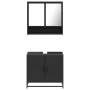 Juego de muebles de baño 2 pzas madera contrachapada negro von , Badezimmermöbel - Ref: Foro24-3300915, Preis: 145,32 €, Raba...