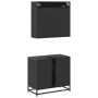 Juego de muebles de baño 2 pzas madera contrachapada negro von , Badezimmermöbel - Ref: Foro24-3300915, Preis: 145,32 €, Raba...