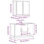 Juego de muebles de baño 2 pzas madera contrachapada negro de , Muebles de baño - Ref: Foro24-3300890, Precio: 167,21 €, Desc...