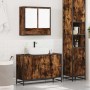 Set de muebles baño 2 pzas madera contrachapada roble ahumado by , Bathroom furniture - Ref: Foro24-3300922, Price: 160,88 €,...