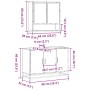 Set de muebles baño 2 pzas madera contrachapada roble ahumado by , Bathroom furniture - Ref: Foro24-3300922, Price: 160,88 €,...