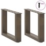 Patas de mesa centro forma U 2uds acero natural 40x(30-31) cm von , Tischbeine - Ref: Foro24-4013135, Preis: 49,42 €, Rabatt: %