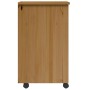 Cajonera con ruedas MOSS madera maciza pino marrón miel von , Schließfächer und Lagerschränke - Ref: Foro24-4015783, Preis: 7...