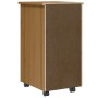 Cajonera con ruedas MOSS madera maciza pino marrón miel von , Schließfächer und Lagerschränke - Ref: Foro24-4015783, Preis: 7...